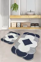 Mijolnir, Corte, Badematten-Set (2 Stück), 100 % POLYESTER, Dunkelblau, 60 x 100 cm