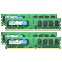 BRAINZAP 8GB DDR2 RAM DIMM PC2-5300U 2Rx8 667 MHz 1,8V CL5 Počítačová pamäť pre PC (4x 2GB)