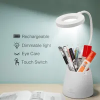 ZMH dimmbar Tischleuchte Touch dreistufig LED