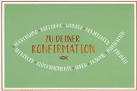 Konfirmation - Glückwunschkarte im Format 11,5 x 17 cm mit