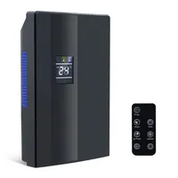 ZMH Osuszacz powietrza Elektryczny 2000ml Dehumidifier do piwnicy Sypialnia Mieszkanie z pilotem zdalnego sterowania 24h Timer UV Tryb uśpienia czarny