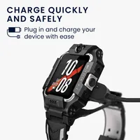 kwmobile USB Kabel Charger kompatibel mit imoo Watch Phone Z6 / Watch Phone Z1 Ladekabel - Smart Watch Ersatzkabel - Fitnesstracker Aufladekabel in