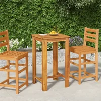 vidaXL Stół barowy ogrodowy 60x60x105 cm lite drewno akacjowe