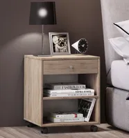 Rolda Nachttisch 1 Schublade 2 Ablagen Eiche Nachbildung.