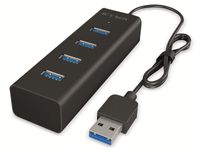 RaidSonic USB-Hub IB-HUB1409-U3 4-fach schwarz