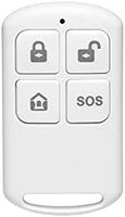 HUXGO, HXA050 W, Funkfernbedienung, kompatibel mit HUXGO Panels, SOS-Taste, Scharf- und Unscharfschaltung des Sicherheitssystems, weiß