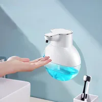 Seifenspender, 400ml, wandmontierter Seifenspender, automatischer Seifenspender, mit Sensor, Type-C wiederaufladbar, für Bad, Küche, Büro