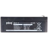 PBQ olovená batéria 2,6-12V, 12 V 2,6Ah, rozmery 178x34x61mm, kompatibilná s Alarmguard CJ12-2,6AH