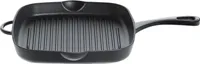 KÜCHENPROFI Grillpfanne Gusseisen eckig 26x26x3,5cm schwarz