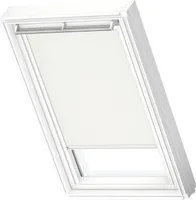 VELUX Original Verdunkelungsrollo für VELUX dachfenster FK06, Weiß, weißer Führungsschiene