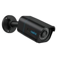 Reolink 4K Smarte PoE Überwachungskamera Aussen mit Personen-/Autoerkennung, Micro SD Kartensteckplatz, Audio, IR Nachtsicht, Zeitraffer, Fernzugriff, RLC-810A Schwarz