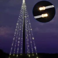 LED Baummantel für Fahnenmast-/Flaggenmast - 400 warmweiße LED - H: 10,0m - outdoor