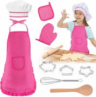 Kinderschürze Kochmütze Kochküchen Set für Kinder KP3730 Küchenspielzeug Backset 