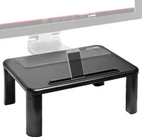 Duronic DM055 Bildschirmerhöhung / Monitorständer / Bildschirmständer / Notebookständer / TV Ständer | höhenverstellbar von 4 bis 15cm | Oberfläche 40 x 28cm | 10kg Kapazität