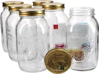 6er Set Einmachglas Original Quattro Stagioni 1,5L Vorratsgläser Gläser incl. Bormioli Rezeptheft