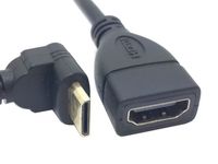 Mini HDMI Kabel Stecker 90° gewinkelt zu HDMI Buchse 16 cm