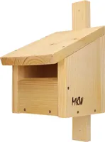 Nistkasten Für Hausrotschwänze MKW - Stabiler nisthaus für Wildvögel und Gartenvögel - Vogelhaus aus Nadelholz - Wetterfest