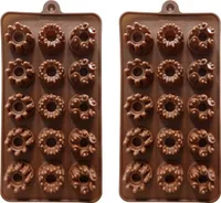 GKA 2 Stück Silikon Pralinenform Guglhupf Schokoladenform, 3D Schokolade Pralinen Silikonform Backform 30 Mulden BPA Frei