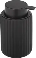 WENKO Keramik Seifen Spender Bad 300 ml Dosierer Flüssigseifenspender Seife Spender BELLUBO Schwarz