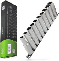 HASKYY Tiefbettnüsse Stecknüsse Satz 1/2" 10-24 mm Sechskant Schlüssel