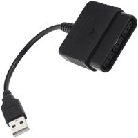 USB PC Adapter Converter  für PS2 Playstation 2 Controller Gampad - schwarz