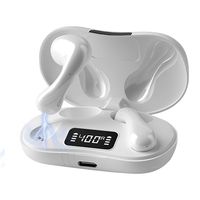 CMYbabee Bluetooth Kopfhörer Sport, in Ear Kopfhörer Kabellos Bluetooth 5.3 mit HD Mic, Herausragender Sound, 30 Std Spielzeit, Comfort Fit, LED-Anzeige, IP7 Wasserdicht, Weiß