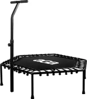 Aga FITNESS Trampolin 130 cm Schwarz + Griff