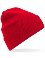 Beechfield B45N | Organic Baumwolle Original Cuffed Beanie - 100% Baumwolle - Farbe: Classic Red - Größe: One Size