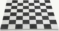 Gartenschachbrett, Kunststoffflächen, insgesamt 140 x 140 cm (jede Fläche 17,5 x 17,5 cm)