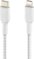 Belkin Lightning/USB-C kábel s plášťom mfi 2m biely