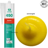 Ramsauer 450 Sanitär 1K Silikon Dichtstoff 310ml Kartusche sonnengelb