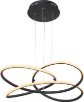 Globo Lighting Deckenleuchte Metall schwarz matt, LED