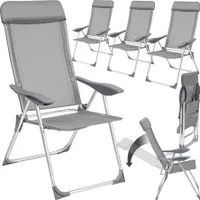 4er Set Gartenstuhl Maurine klappbar 73 x 59 x 110 cm