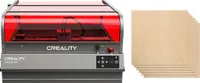 Creality Falcon2 Pro Graviermäschine 40W Laeserleistung mit 1,6W Laesermodul, integrierte Kamera, Air Assist, 6pcs A4 Linde Sperrholz