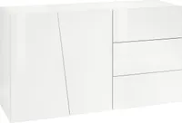 Sideboard Kommode Beistellschrank Anrichte Highboard Schrank "Viterbo V" Weiß Hochglanz