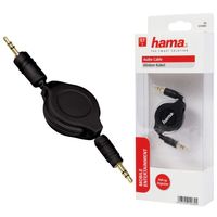 Hama Roll-Up Audiokabel (Mini-Phone  Stereo, 3,5 mm Klinke, 110 cm Kabellänge)