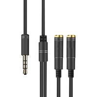 Audio Splitter Kabel Y Adapter Micro Headset 3.5mm Male zu 2 Female