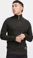 SOLID SDTommy Herren Strickpullover Troyer Feinstrick Pullover mit Troyerkragen Rippbündchen Baumwollmischung Regular fit
