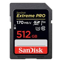SanDisk Exrteme PRO 512 GB - 512 GB - SDXC - Klasse 10 - UHS-I - 170 MB/s - 90 MB/s
