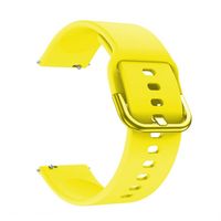 Austauschbares Silikonarmband 22 mm Schnallenarmband Uhrenarmband Kompatibel mit Samsung Galaxy Watch Active2 Yellow