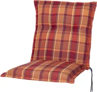 Auflage Niederlehner Florence 2136 orange-rot kariert 100x49x8 cm KETTtex