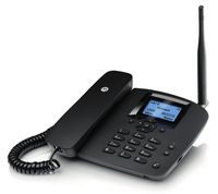 Motorola fw200l čierny bezdrôtový pevný telefón sim 2g gsm s náhradnou batériou