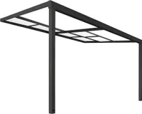 HOME DELUXE - Terrassenüberdachung SOLIS DELUXE - 390 x 295 x 233 / 272 cm - inkl. Schiebedachfunktion - inkl. Hohlkammerplatten, Montagematererial I Pergola Überdachung Terrassendach