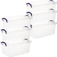 6 Stk. Aufbewahrungsbox mit Deckel 5L Boxen Aufbewahrung Ordnungsboxen Küche Box