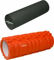 Faszienrolle Set | Massagerolle Bindegewebsrolle Schaumstoffrolle Schwarz Orange