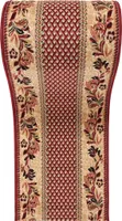Teppichläufer Läufer, 7192b-darkbeige, Beige Rot, 90 x 225 cm