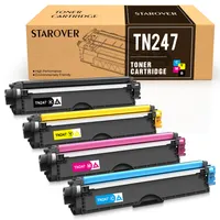 LOT de 4 toners compatibles Brother TN-247 noir et couleurs