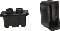 Stecker für Nabendynamo Shimano oder Novatec, zweiteilig, schwarz