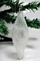 24er Set Christbaumhänger Ornament mit Glitter