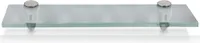Yakimz Glasregal 40x10x0,8 cm mit Halterung Glasboden Wandregal Badregal Ablage Regal Hängeregal Milchglas